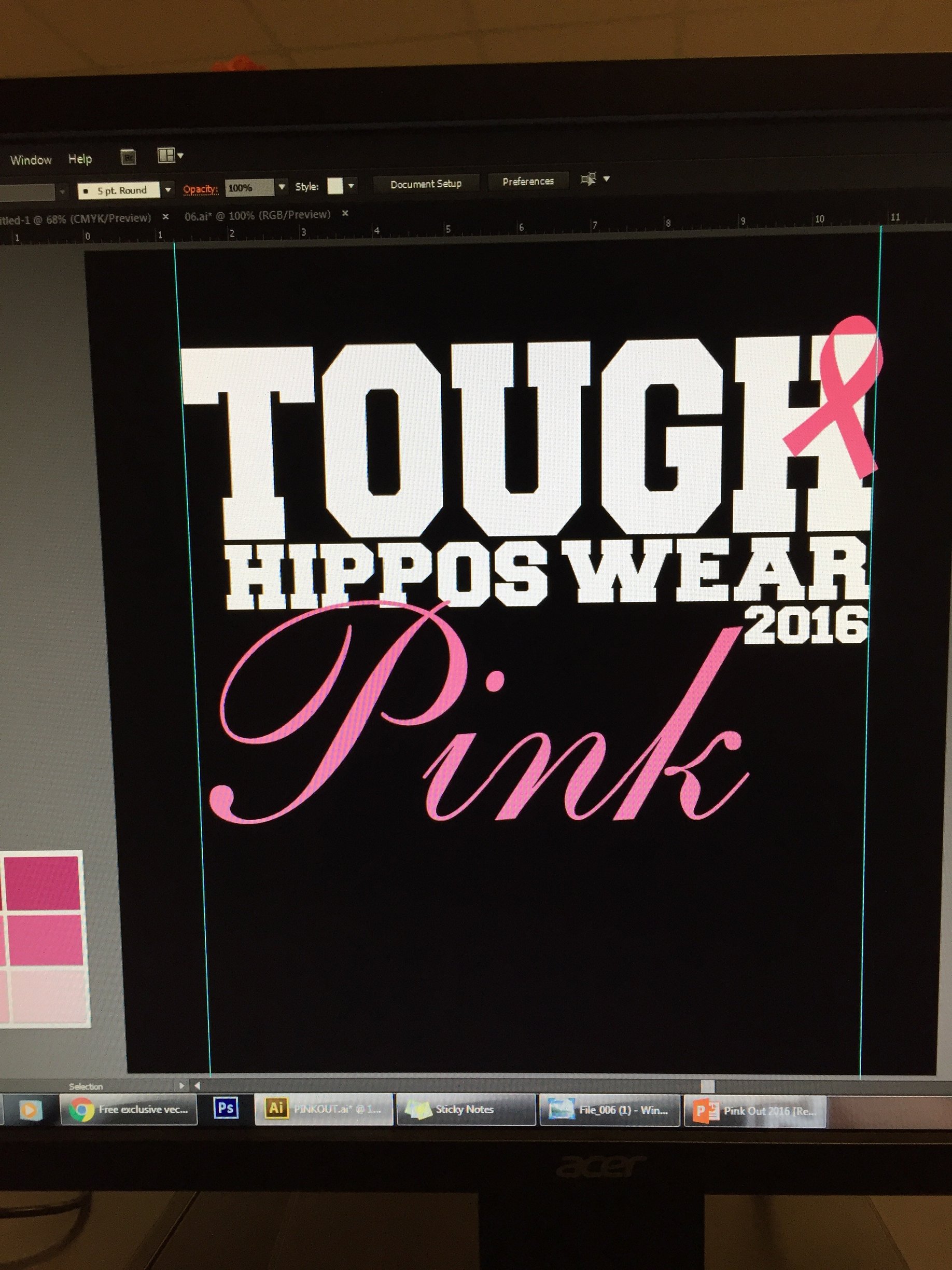 Tough Hippos Wear Pink