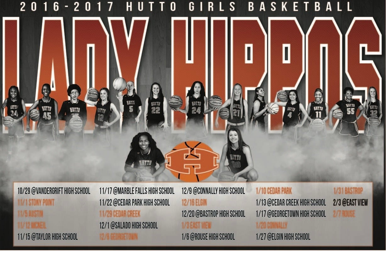 Hutto Hippos Girls Basketball 2016